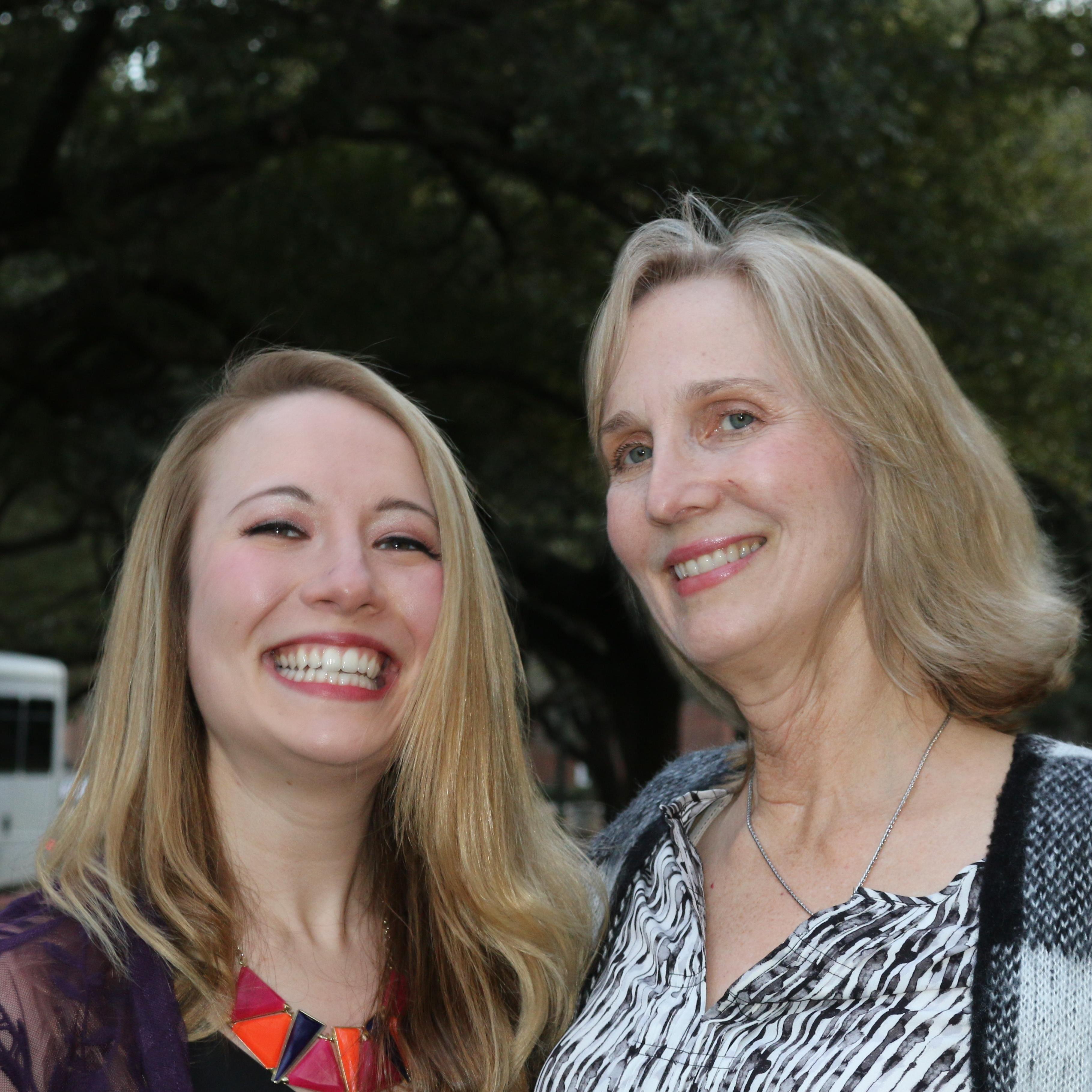 Susan and Katie sharing happiness after the engagement