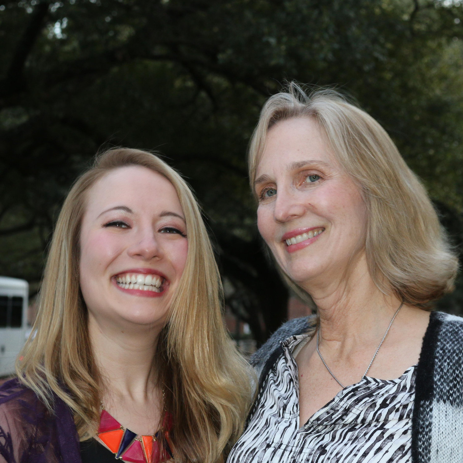 Susan and Katie sharing happiness after the engagement