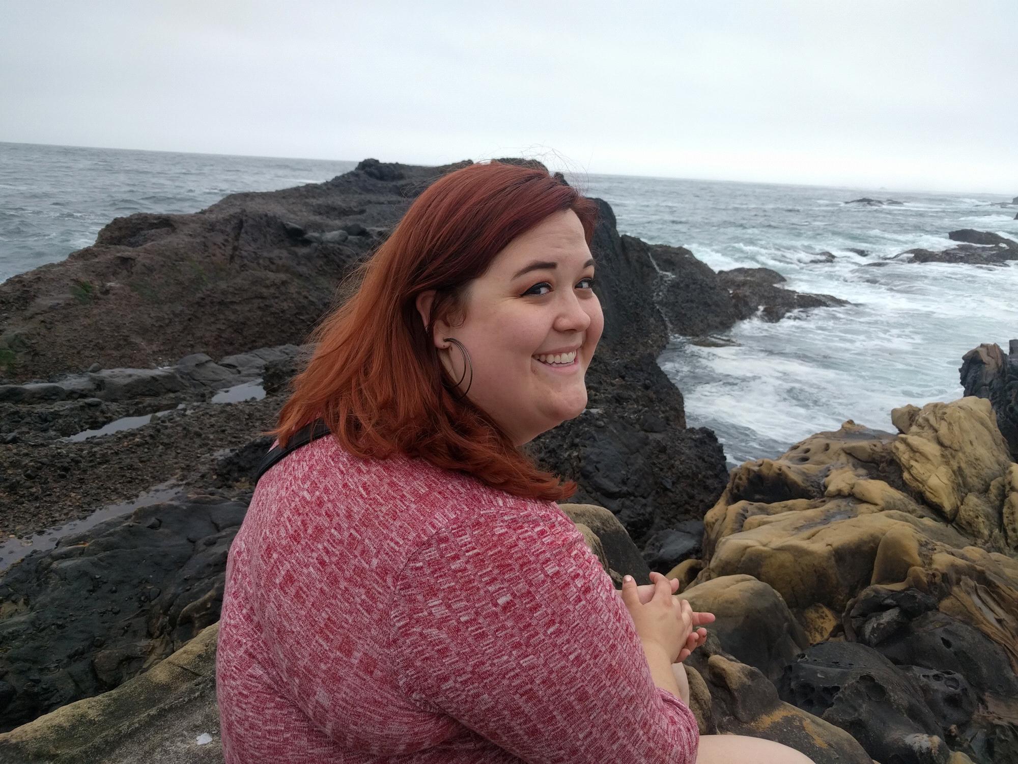 On our first trip to Point Lobos (Where we would eventually get engaged!)