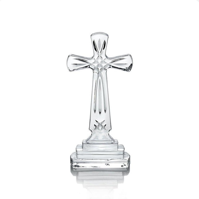 Mikasa Celebrations Rejoice Glass Crystal Cross, 9-Inch, 2.56" x 4.13", Clear