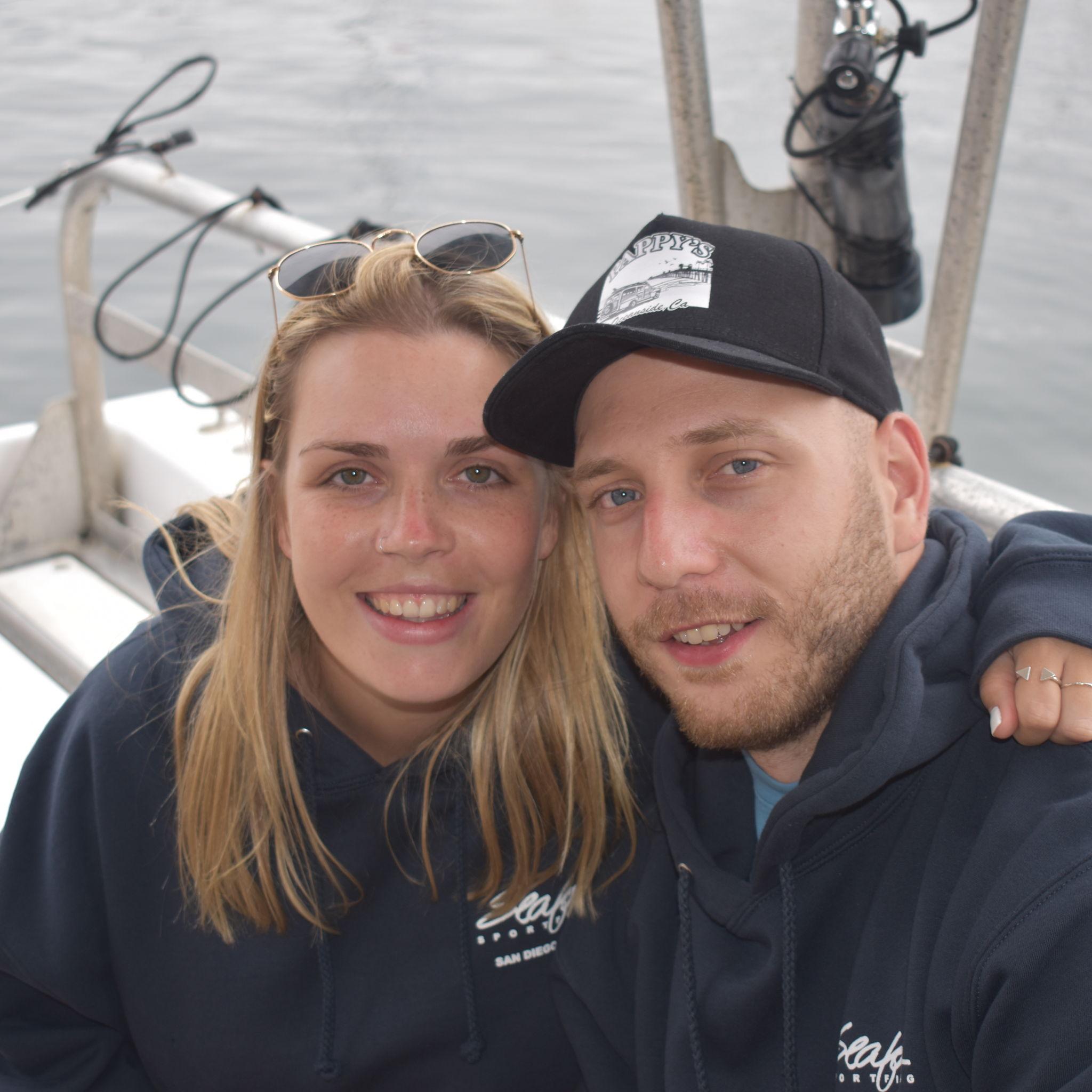 On a boat trip in California with friends!