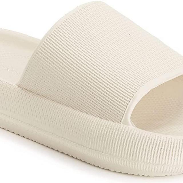Joomra Pillow Slippers for Women and Men Non Slip Quick Drying Shower Slides Bathroom Sandals | Ultra Cushion | Thick Sole