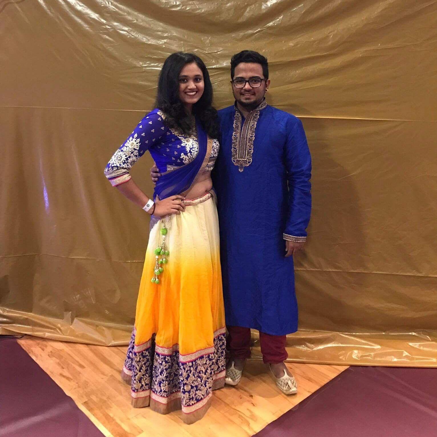 Our first garba together!