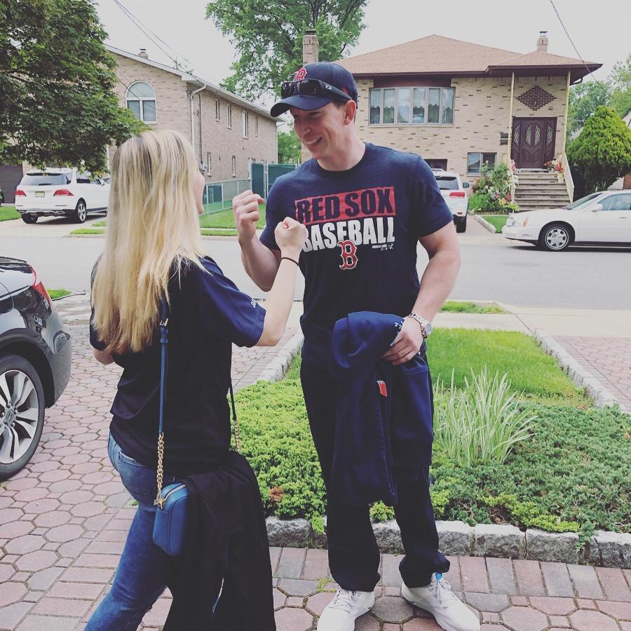 Our first Red Sox Yankee game together Guess who won yall ?!