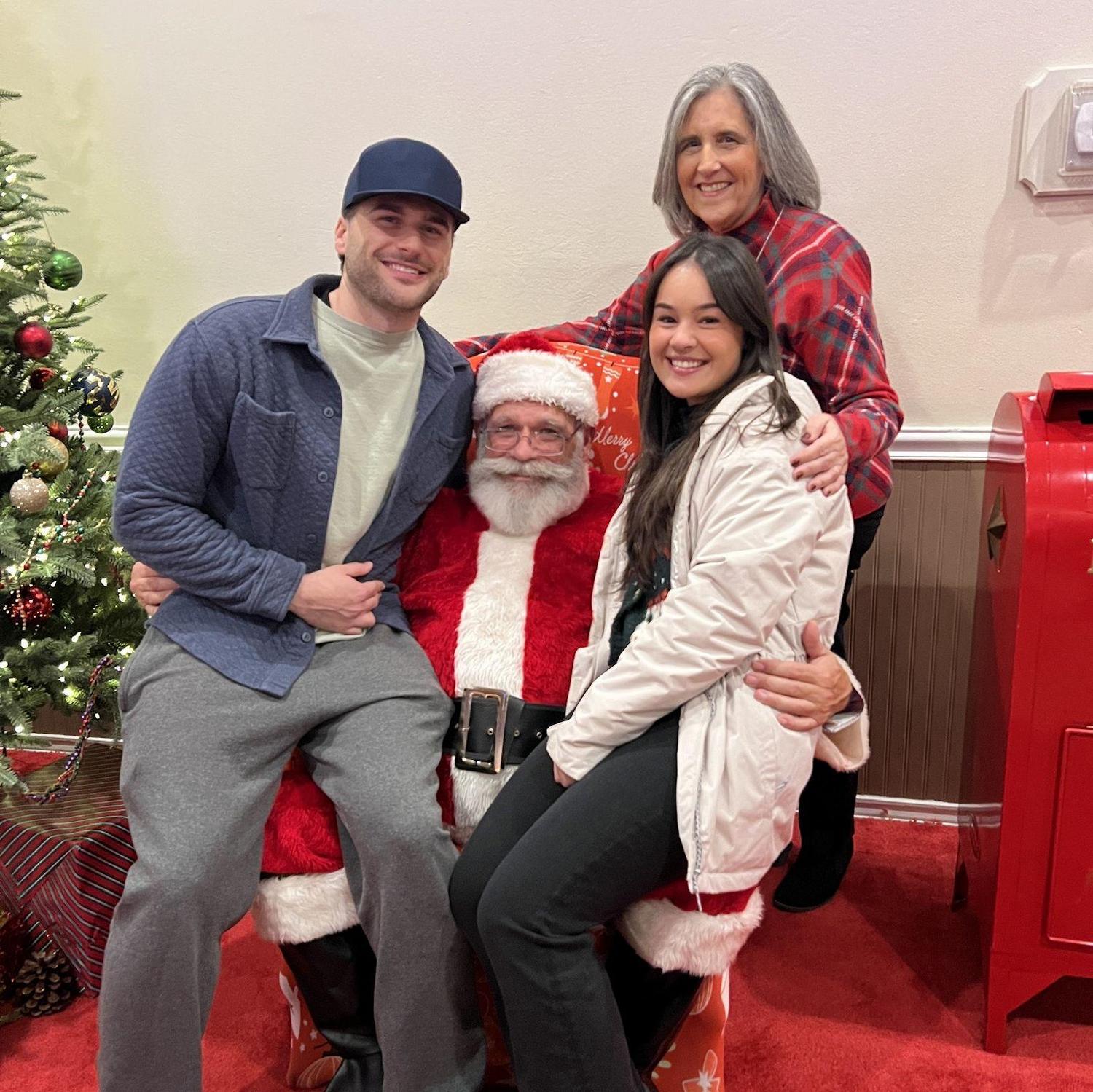 Pictures with Santa (AKA John's Dad!)