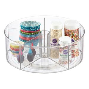 InterDesign Clear Linus Divided Lazy Susan