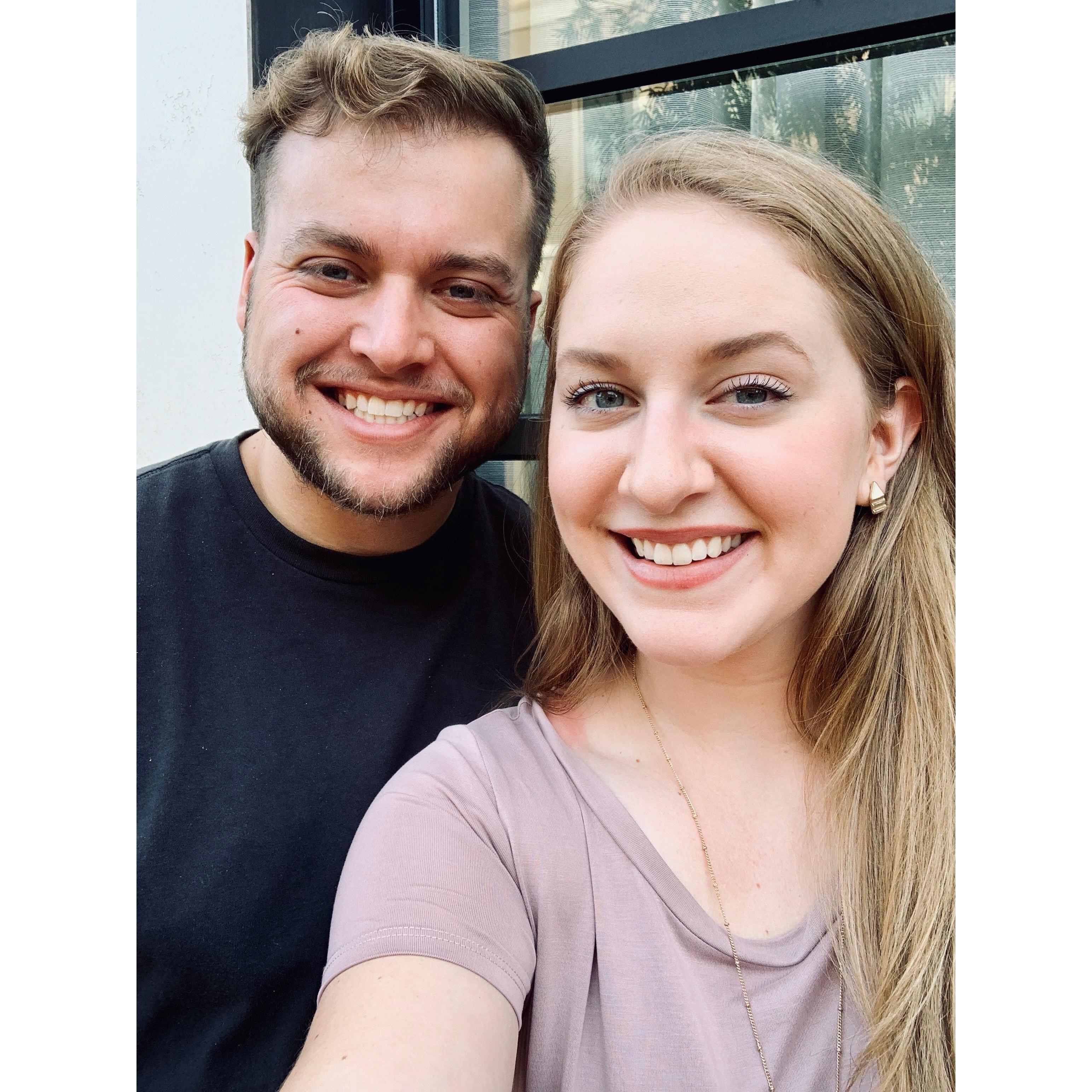 August 2019 - our first date night after Stephen moved down to Atlanta