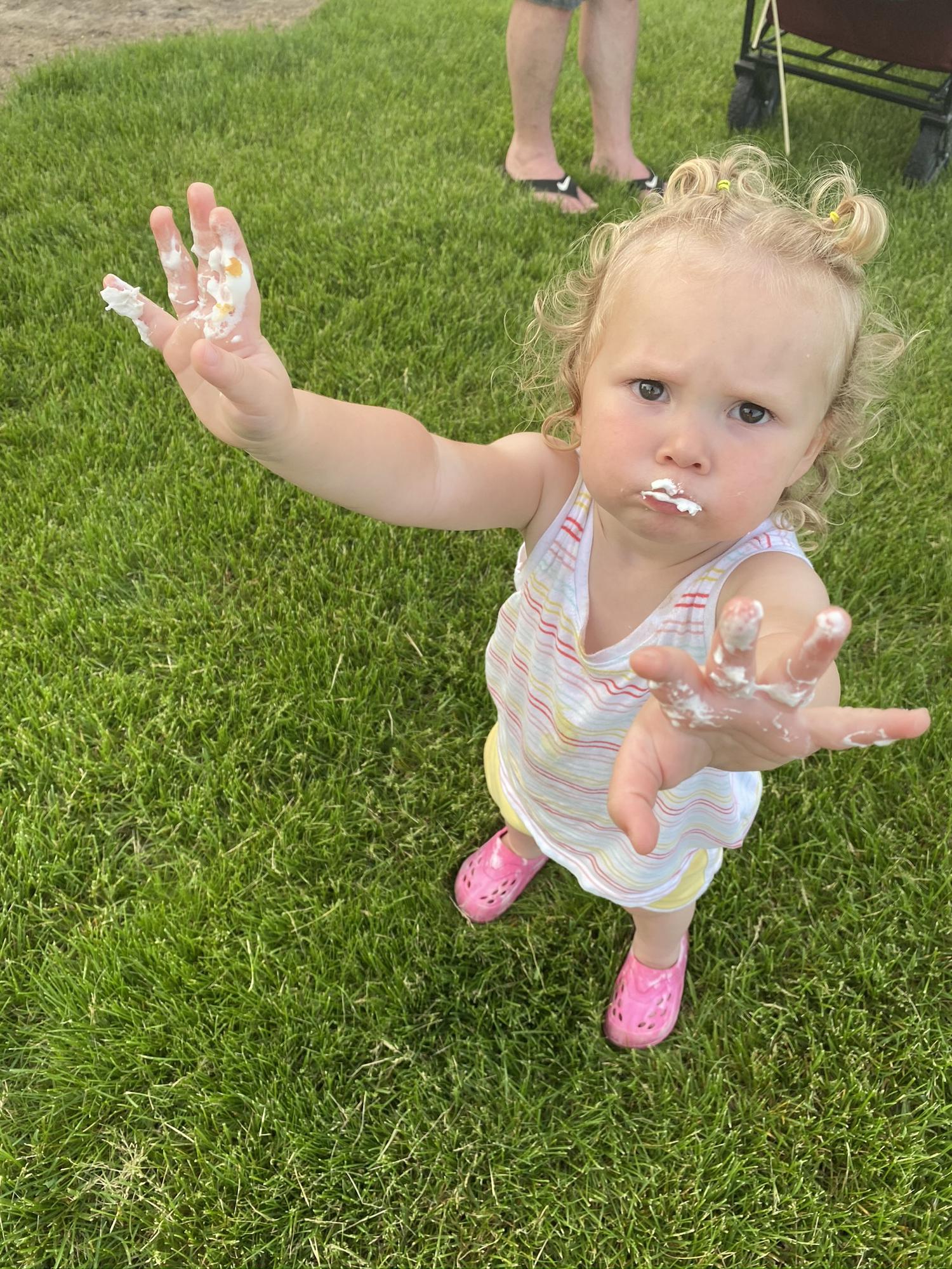 One of the best pictures of Ava. This is when we were roasting marshmallows.