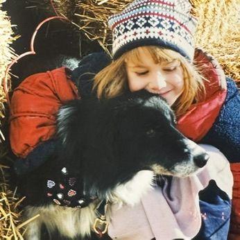 Told you!!! She's been a dog lover since day one....
