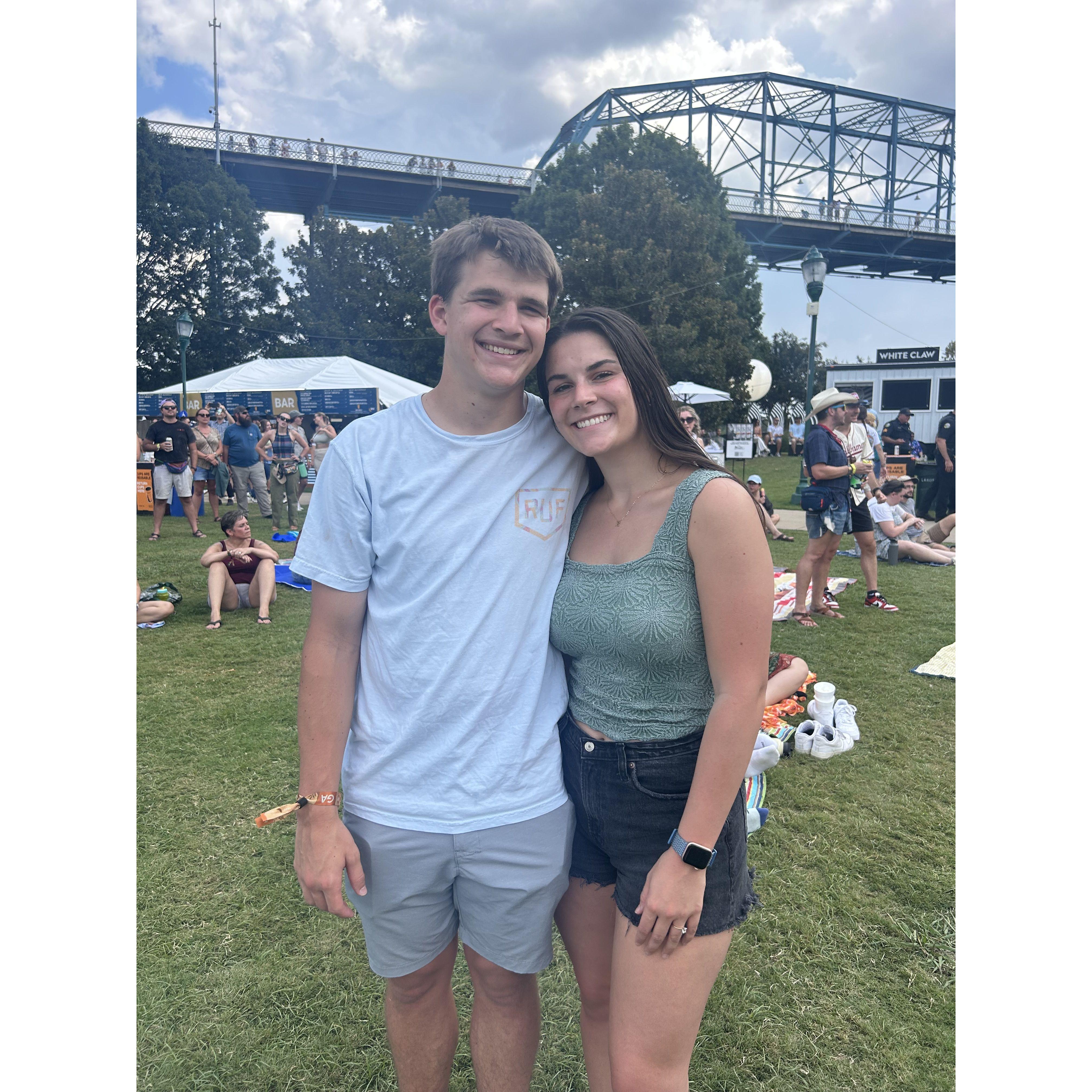 We love concerts and listening to live music together!