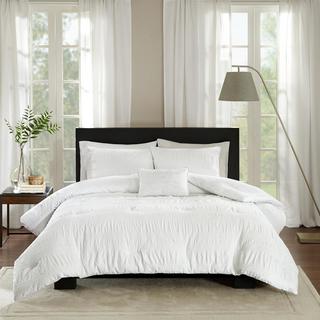 Nicolette Seersucker 4-Piece Comforter Set