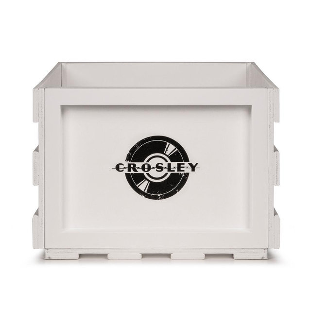 Record Storage Crate in White