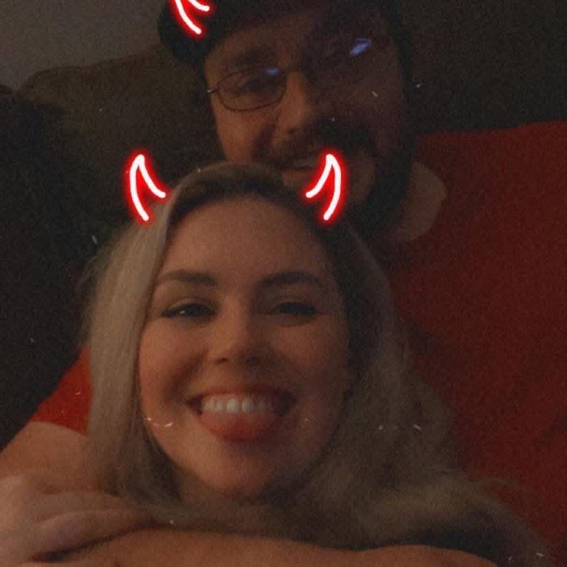 Our first photo together.