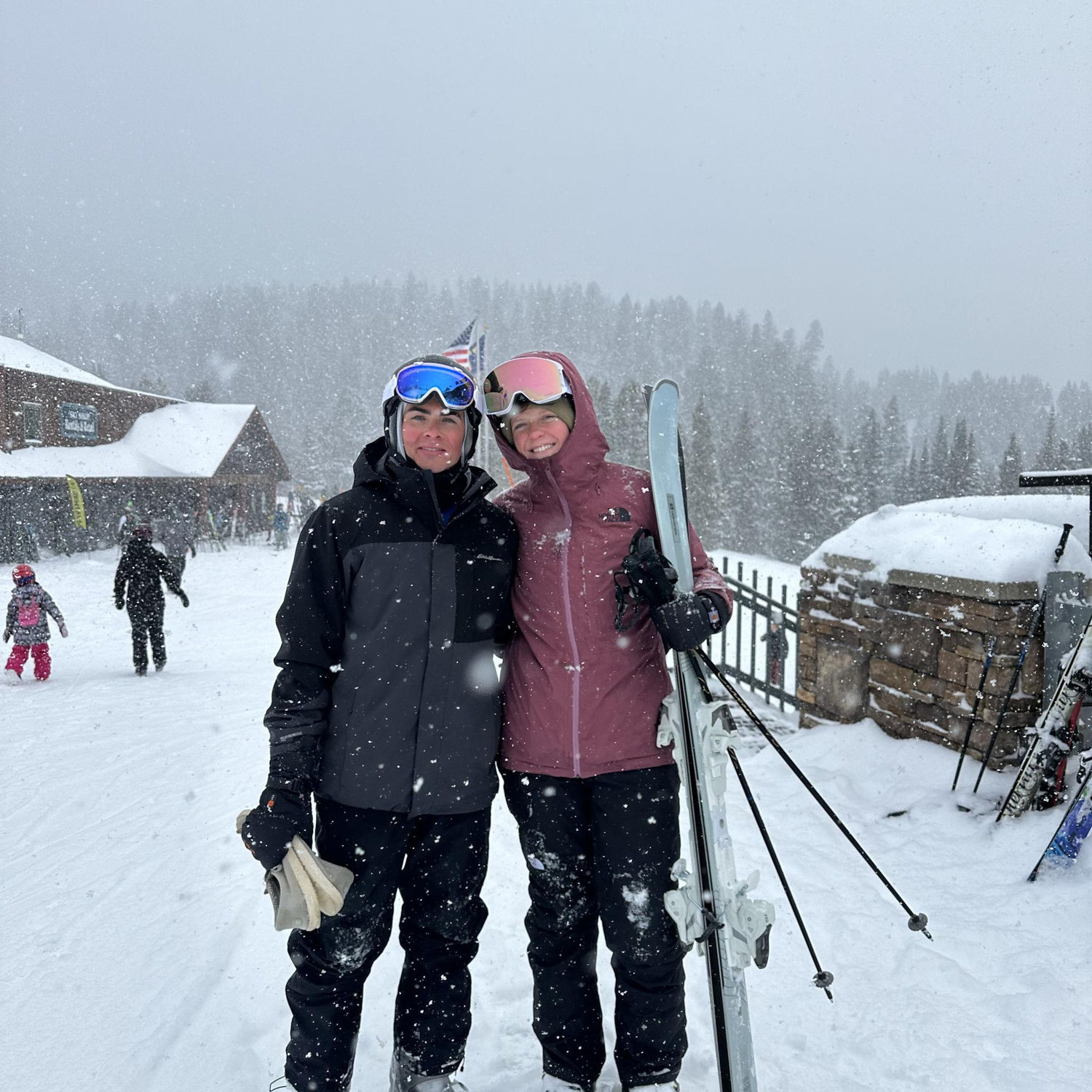 Went skiing for Makyah's birthday.