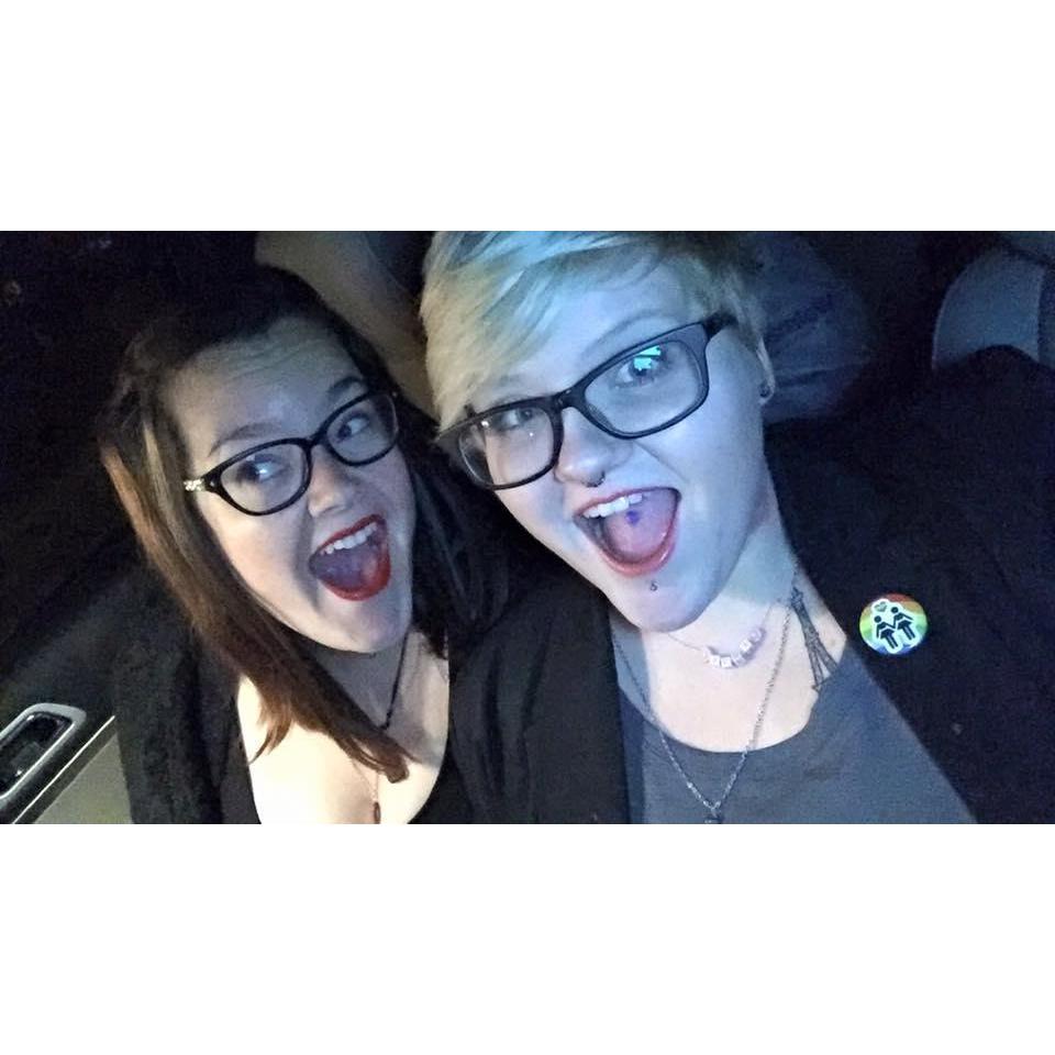 Taken right after our first date, when we accidentally got locked out of Kaylee's apartment.