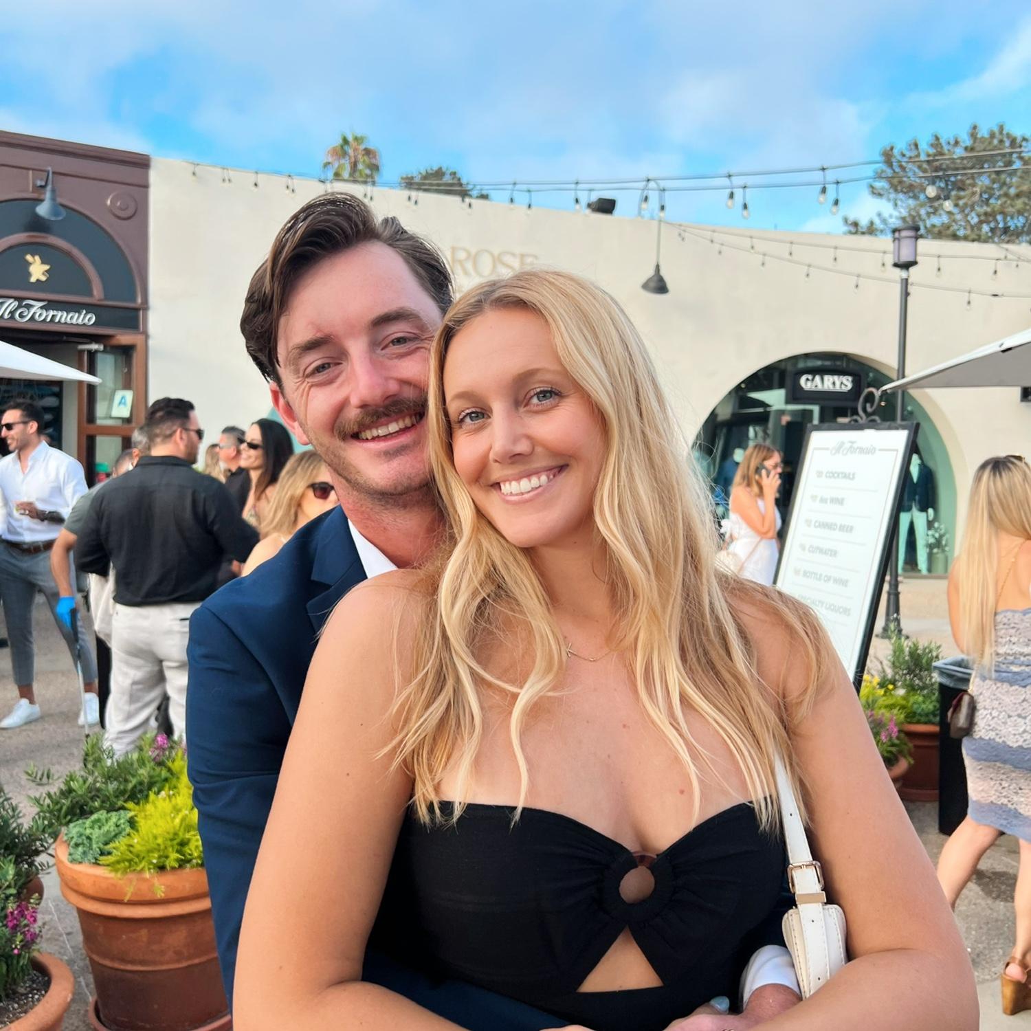 Getting ready for the Del Mar horse races. Kelly won $500 that day!