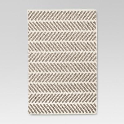Neutral Chevron Accent Kitchen Rug (2'6"X3'10") - Threshold™