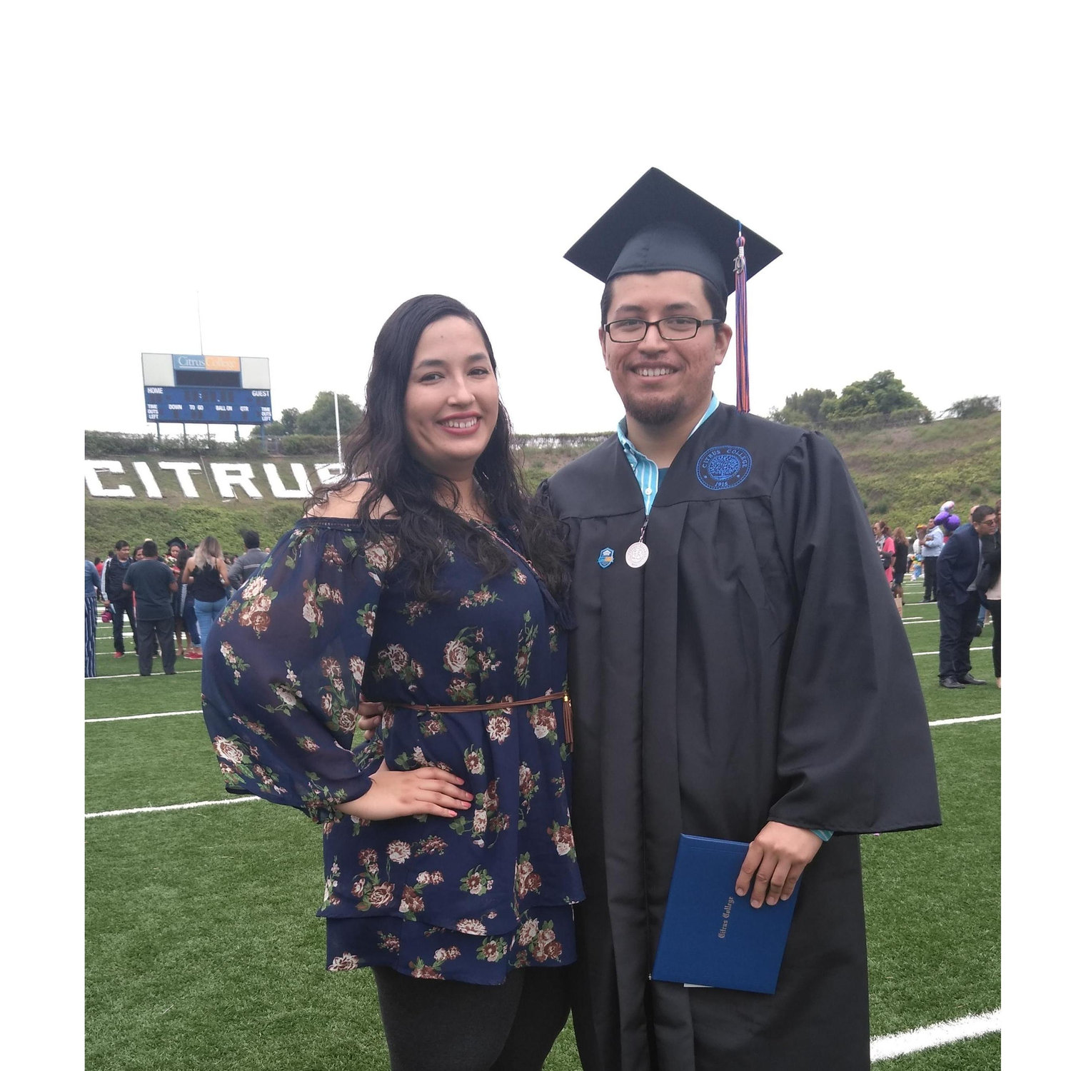 Proud wife-to-be moment! Ivan's Citrus College graduation, June 2019.