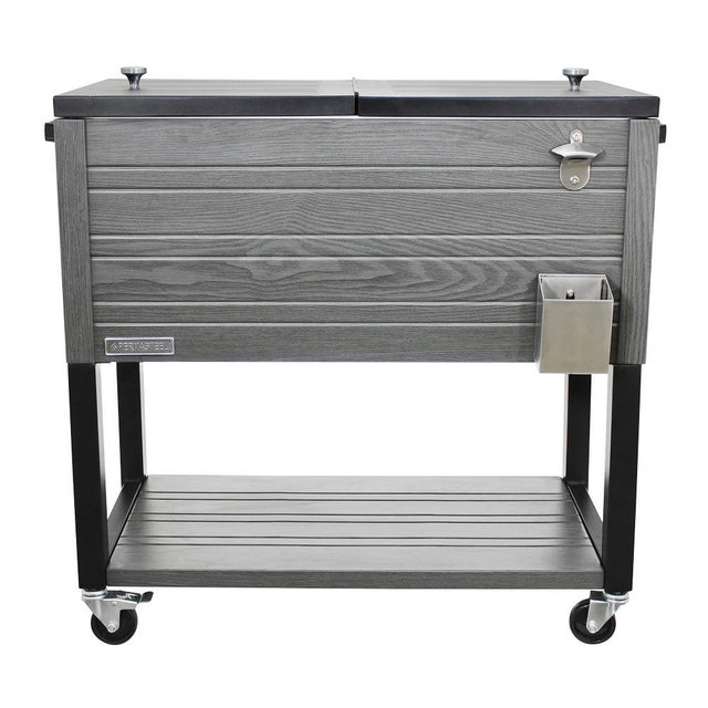 Permasteel 80 Quart Patio Cooler, Gray