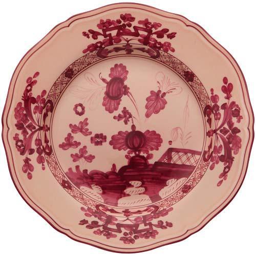 Oriente Italiano Vermiglio Flat Dinner Plate, 10.5" by Gio Ponti for Richard Ginori