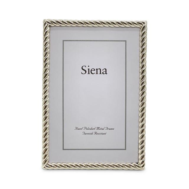 Siena Silver Rope 4" x 6" Picture Frame