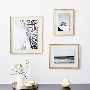 Terrace Floating Frames- Antique Brass 7"x9"