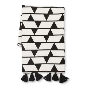 Jacquard Woven Throw - Black/White - Threshold™