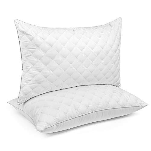 Bed Pillows for Sleeping(2-Pack) Luxury Hotel Collection Gel Pillow Good for Side and Back Sleeper & Hypoallergenic-Standard Size