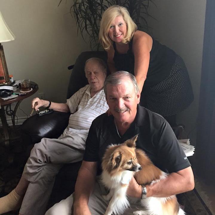 Ryan's parents with his grandpa. Wishing he could be with us! 88 years young