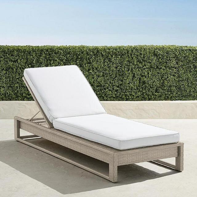 Palermo Chaise Lounge with Cushions in Midnight