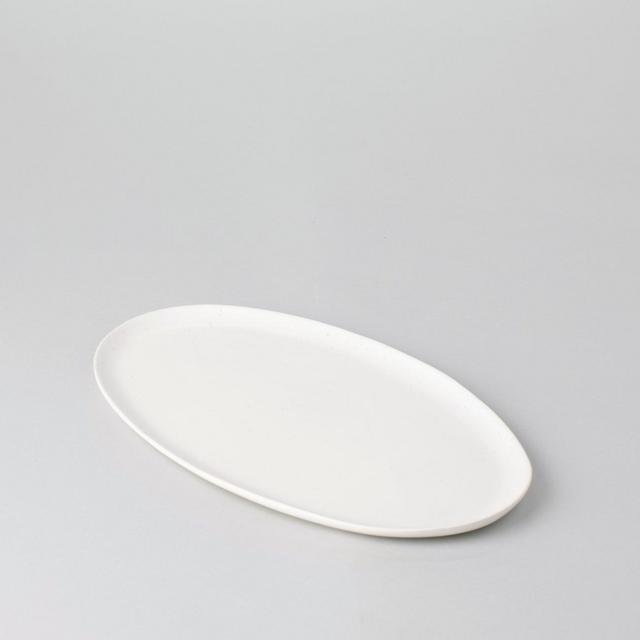 The Oval Serving Platter—SPECKLED WHITE