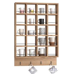 Wooden Coffee Mug Display Rack