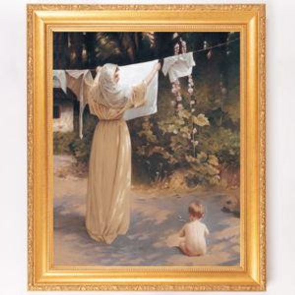 The Polish Madonna Framed Canvas - Sacred Signature Collection