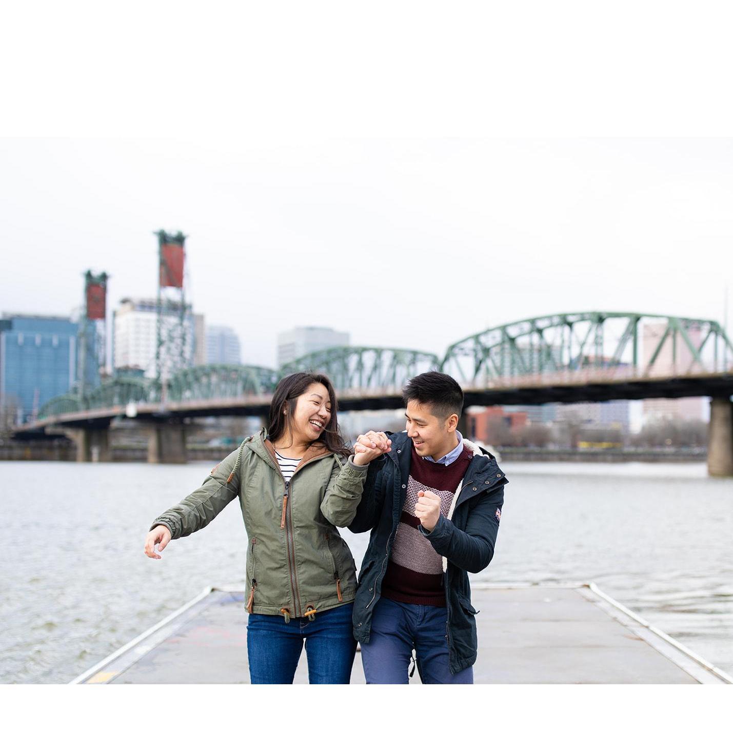 Butt-bump at Eastbank Esplanade! 
Photo credit @KaylaBowenPhotography