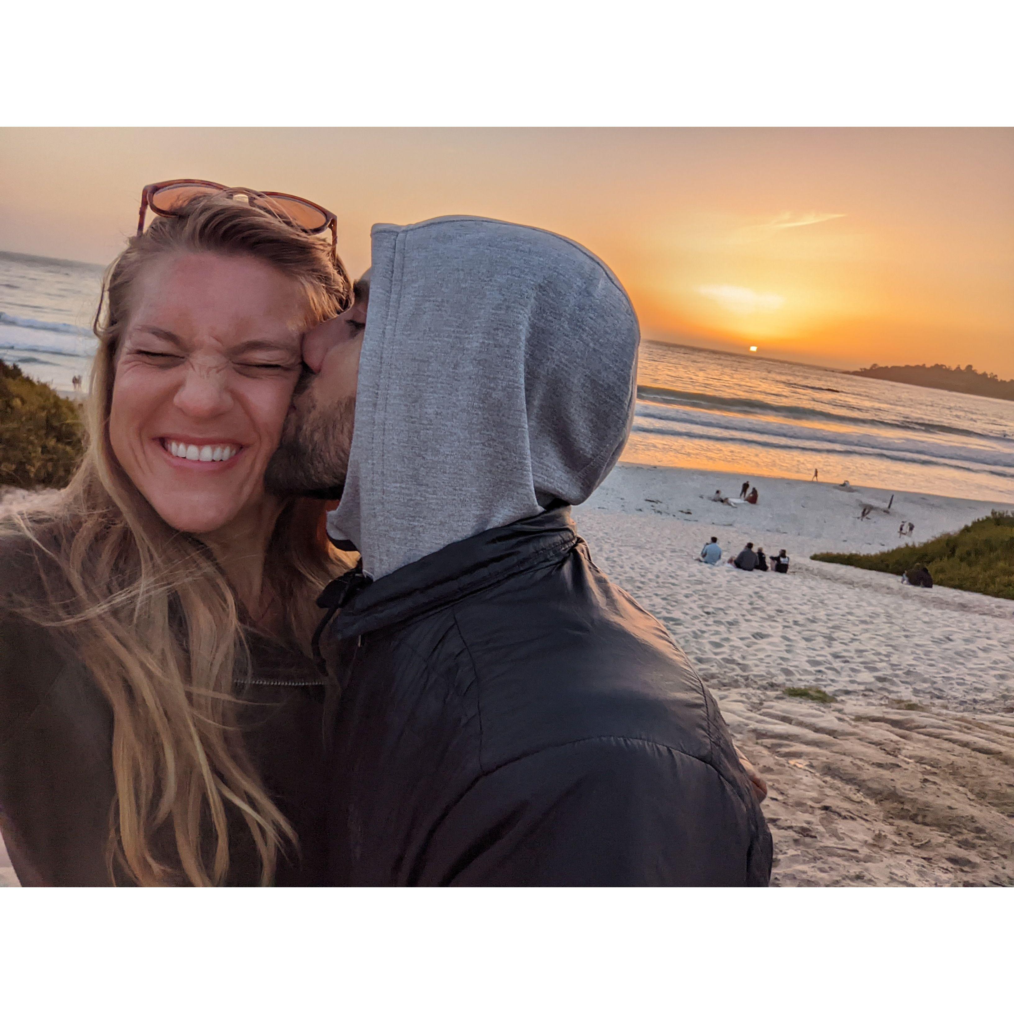 On Tawney's 30th Birthday trip to Big Sur