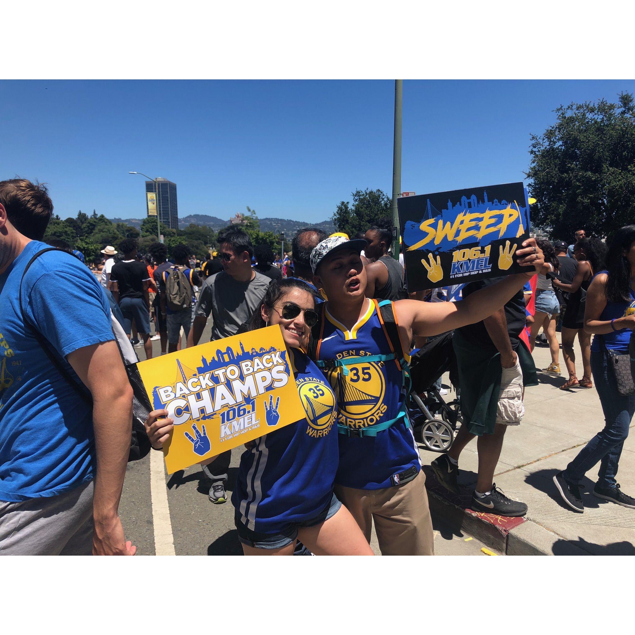 Warriors Parade in Oakland