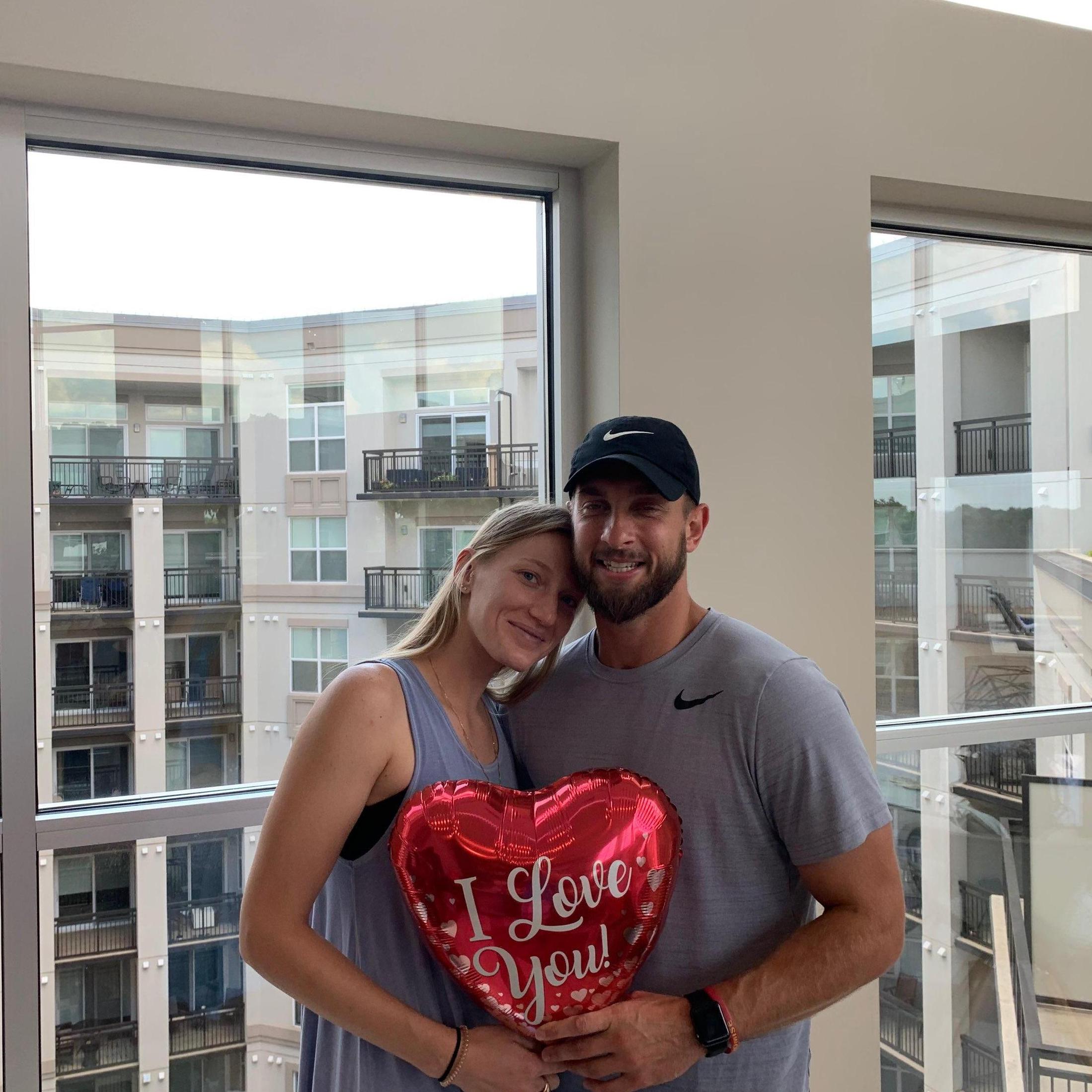 First apartment together in Charlotte, North Carolina