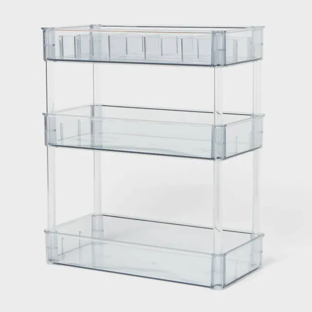 12"x 6"x14" 3 Tier Shelf Clear - Brightroom™