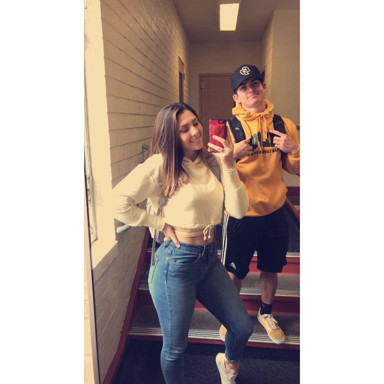 2018: Moved into the dorms for freshman year of college