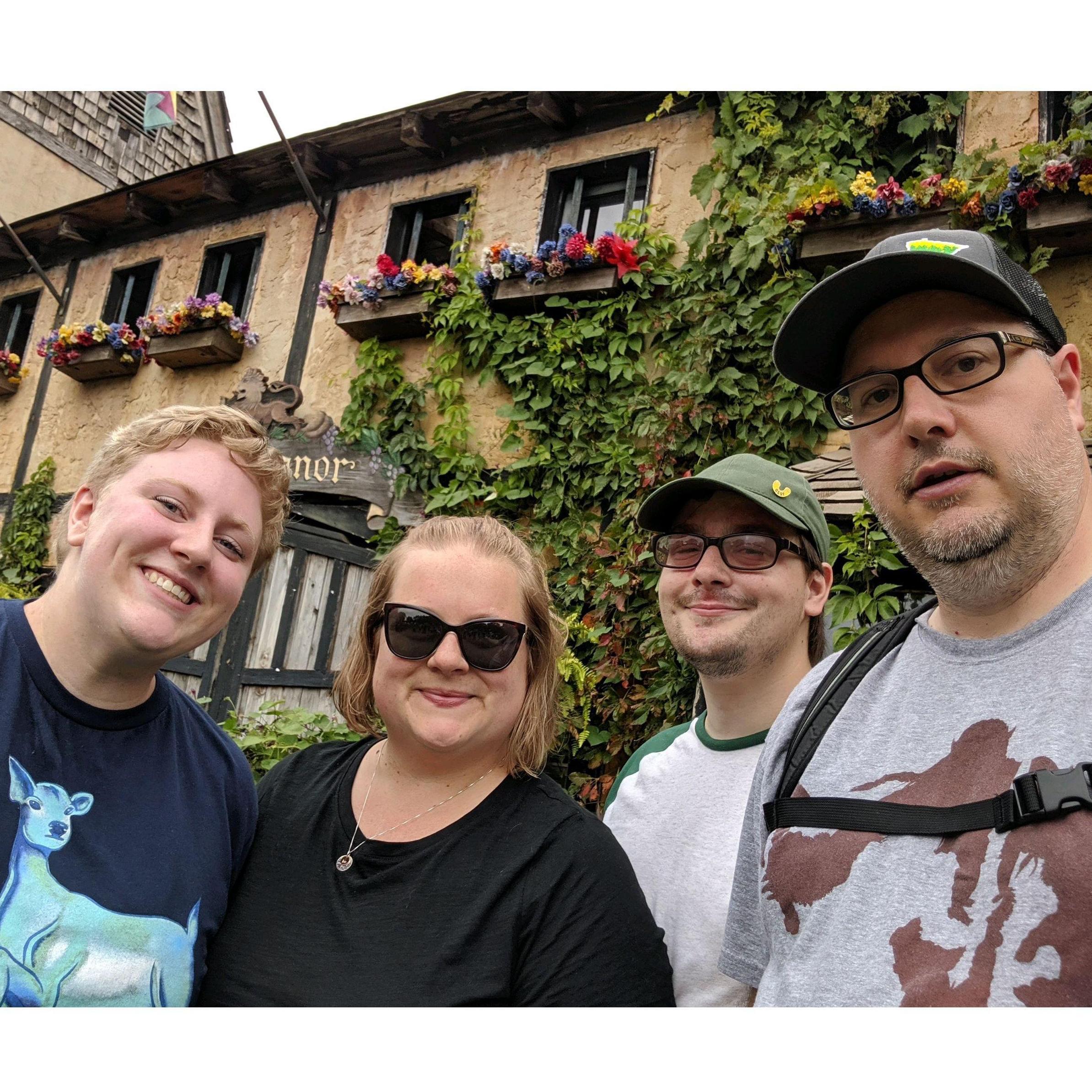 Ren Fest with Lance's parents, 2019