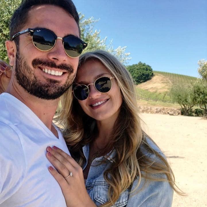 The day of our engagement in Paso Robles in 2019!