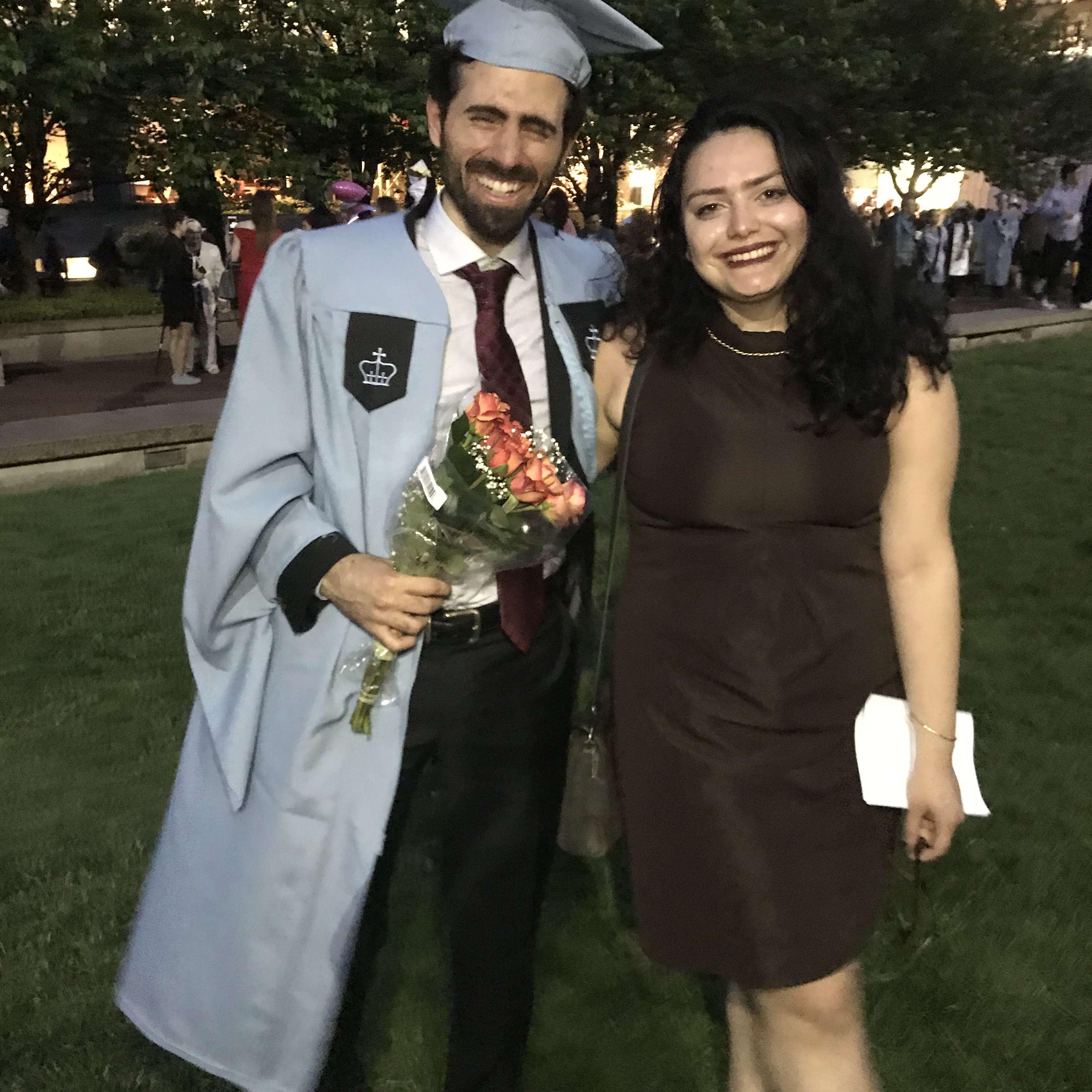 Edwin's graduation from Columbia 2019