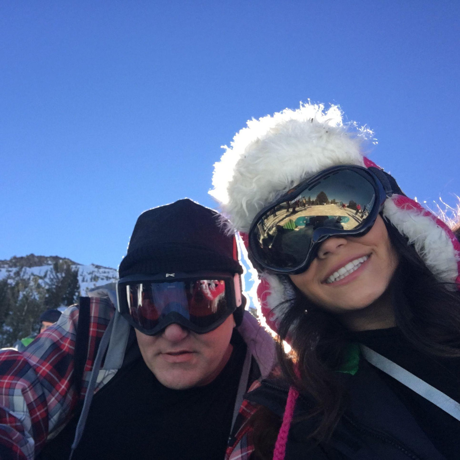 Rare snow bunny sighting! (She hates snowboarding)