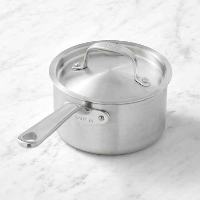 Made In Stainless-Steel Saucepan, 2-Qt.