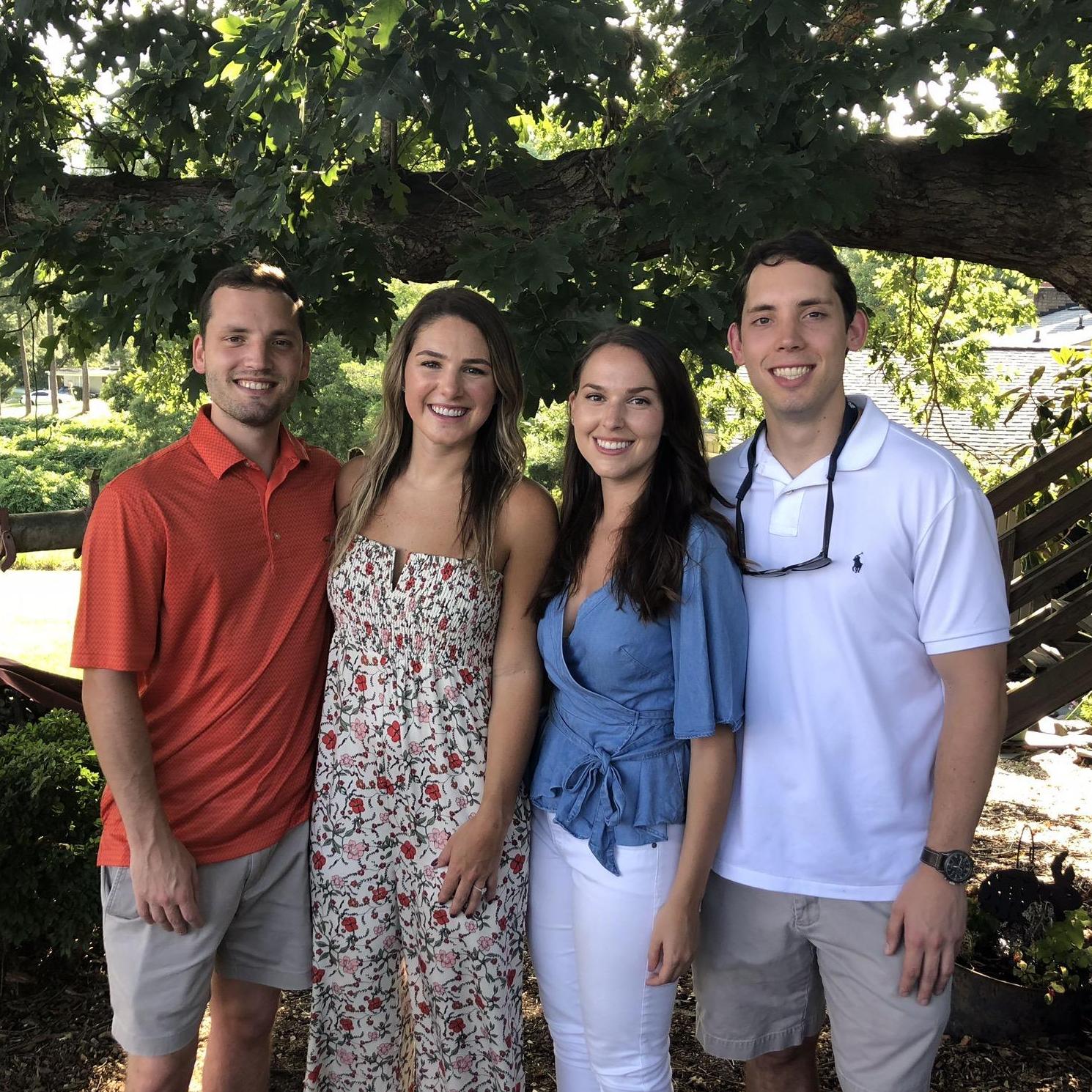 John's brother, Chuck, and his wife, Melissa after their engagement