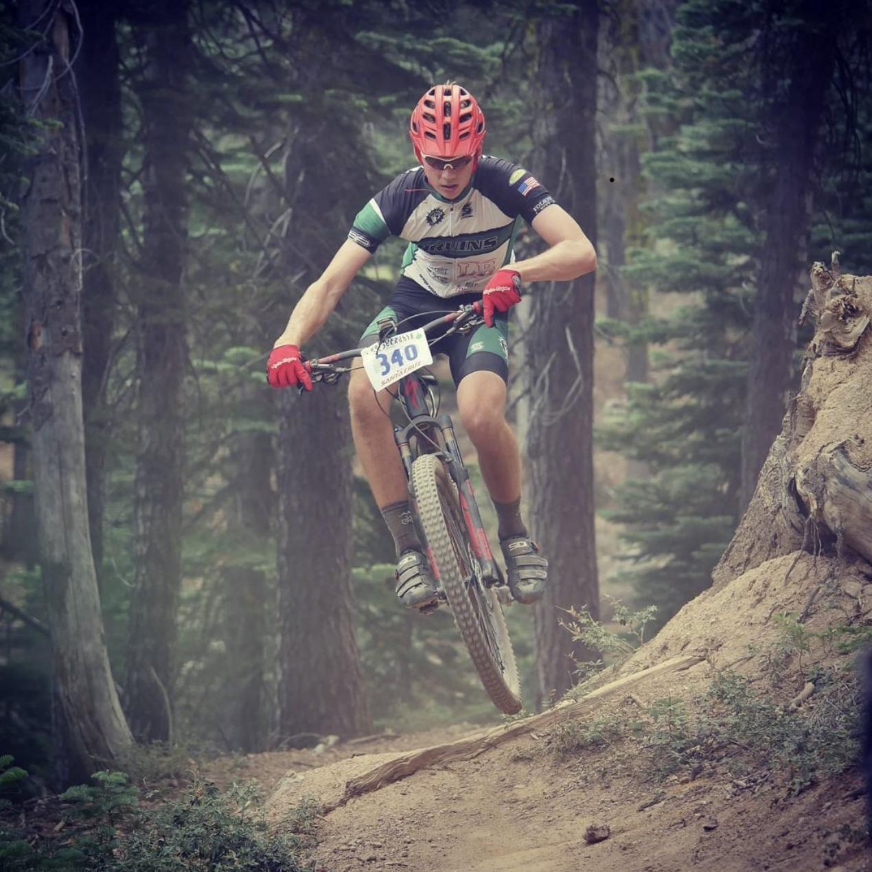 We both played sports for Ponderosa - Nathans was Mountain Biking!