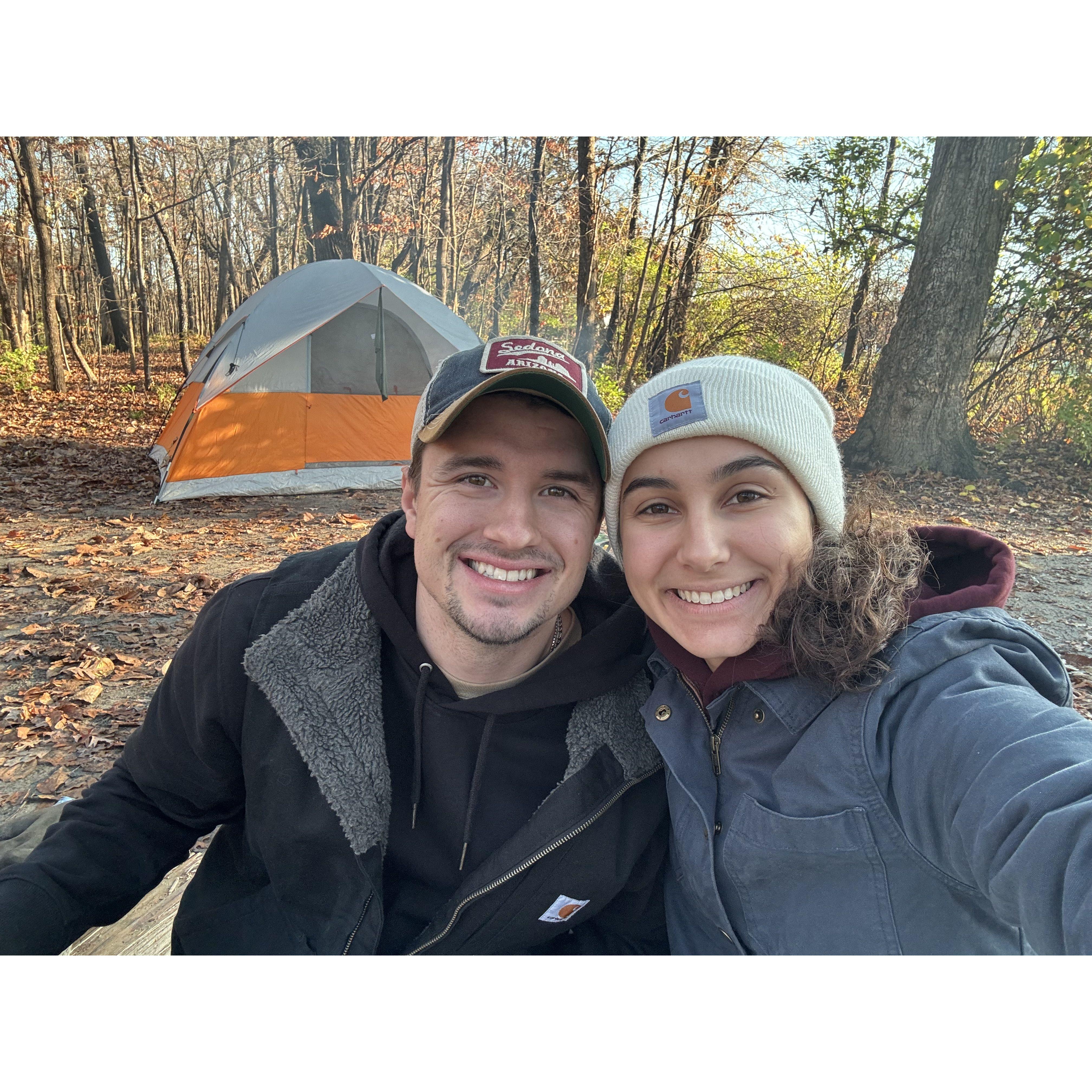 Rainiest camping trip ever! Sparked the idea of the rooftop tent :)