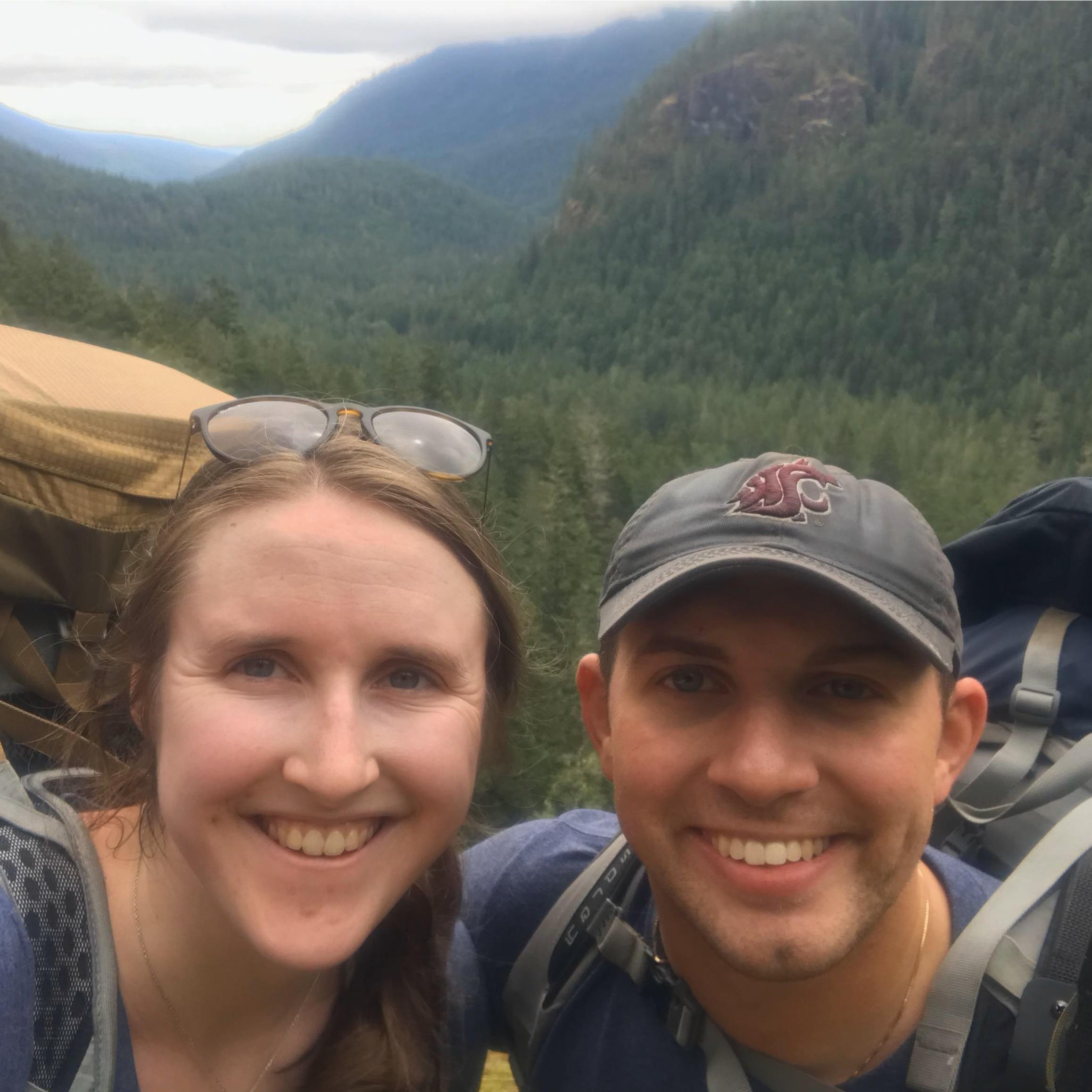 The first backpacking trip we went on along the Duckabush River.