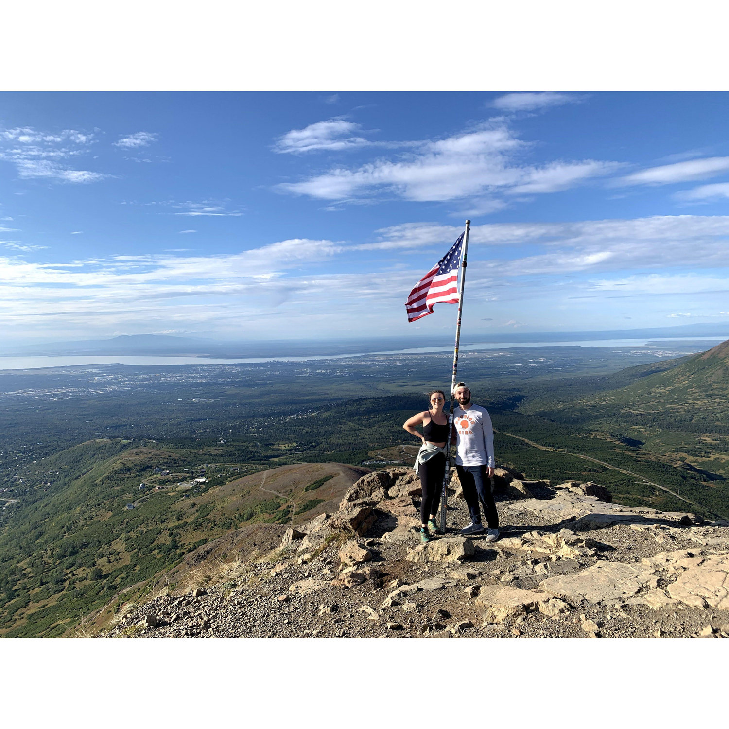 8/31/21: a slightly more scary hike to see Mt. Denali waaaay off in the distance