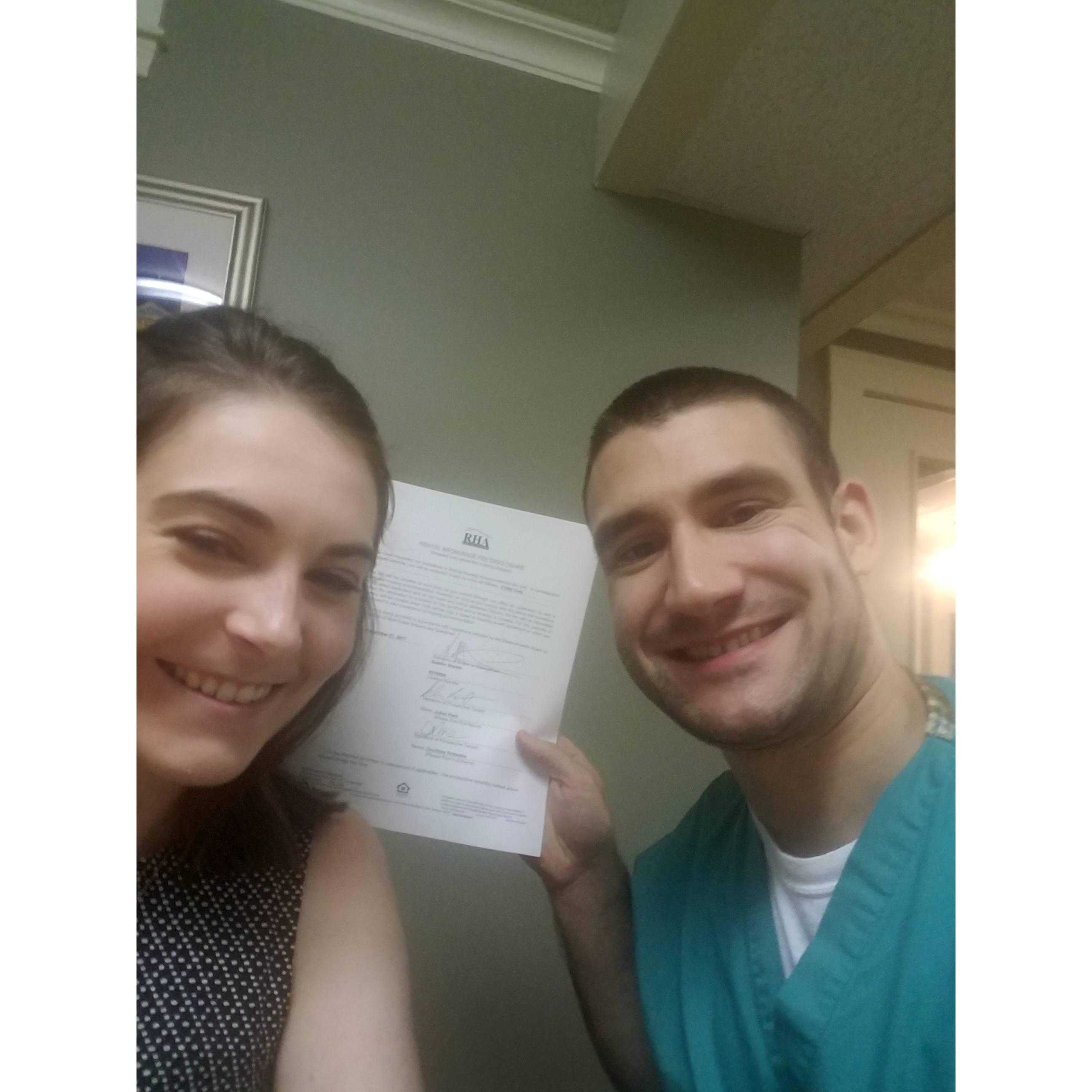 ...first apartment together
